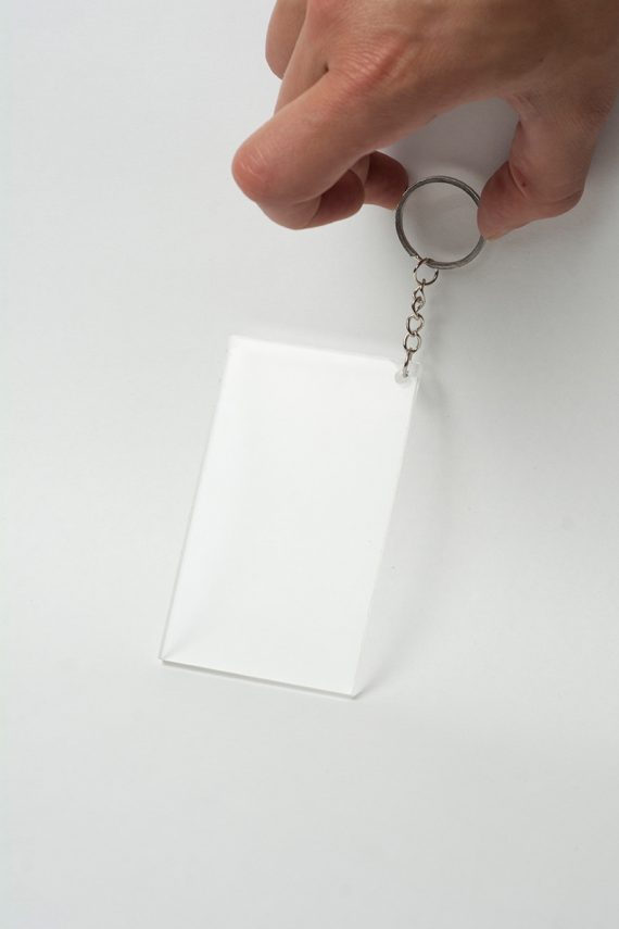 Printlet Clear Acrylic Key chain for customization