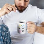 Print your own photo on white mugs ready for dropshipping