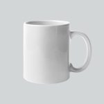 White Ceramic mug for sublimation printing and affiliate marketing