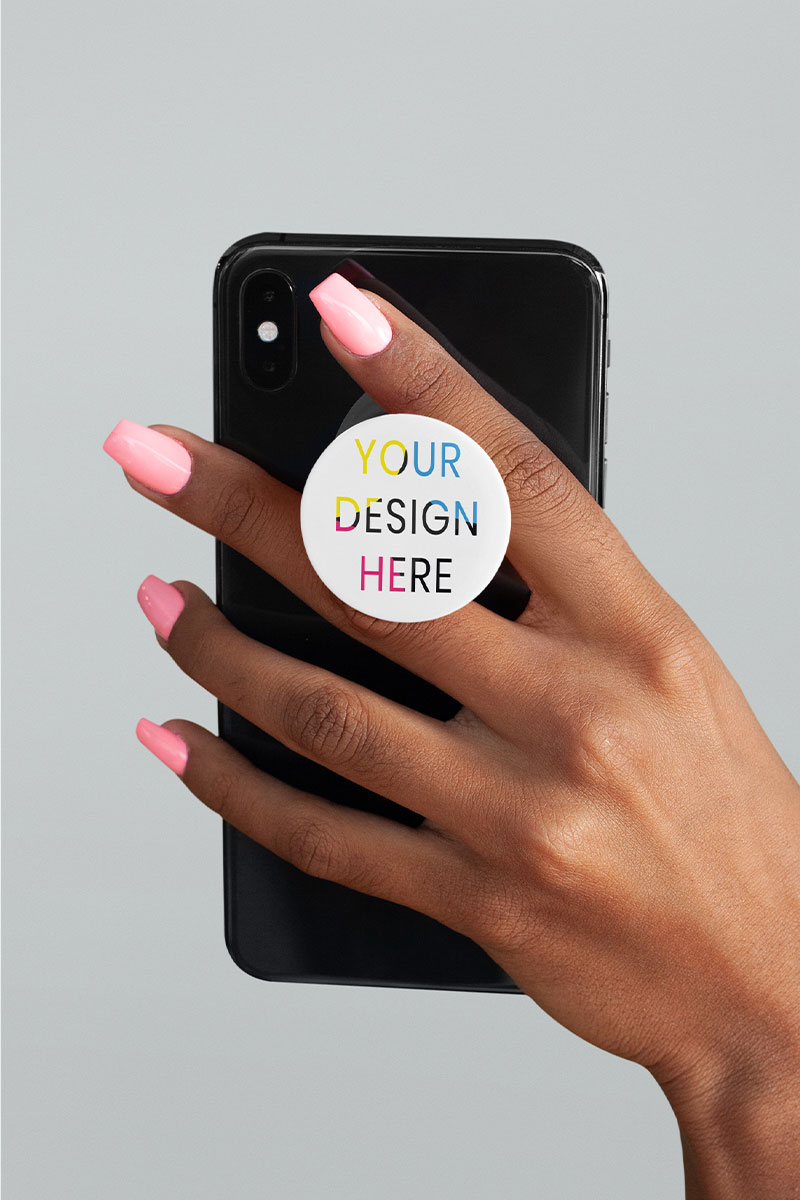 Custom Pop sockets phone grip and sell with Printlet