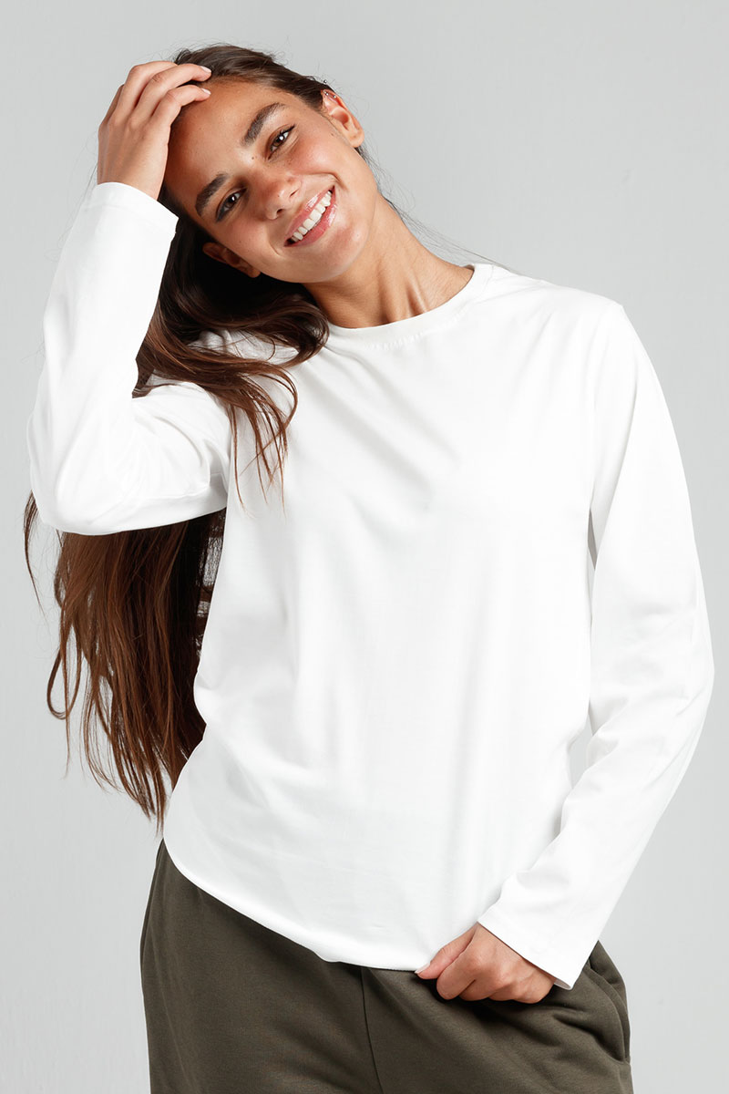 White Long Sleeves T shirt
