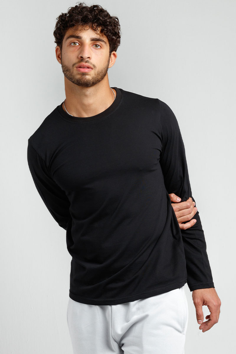 Black Long Sleeve Front View
