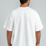 White Oversized T shirt back