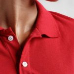 Red Polo T-Shirt Close up