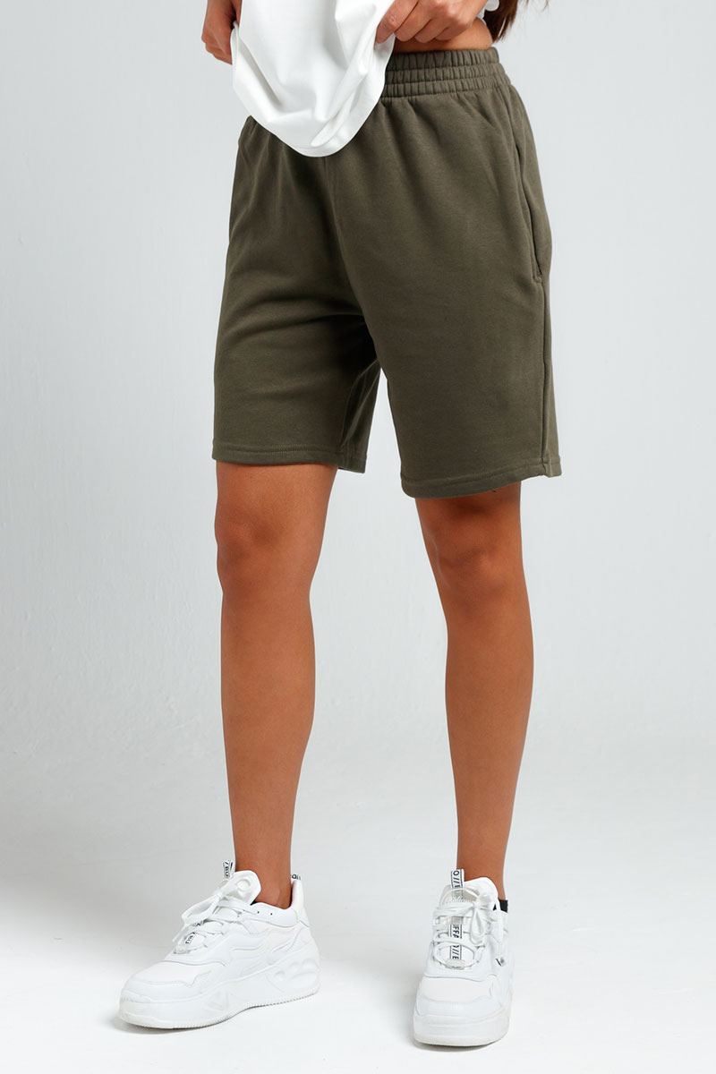 Army green Sweatshorts