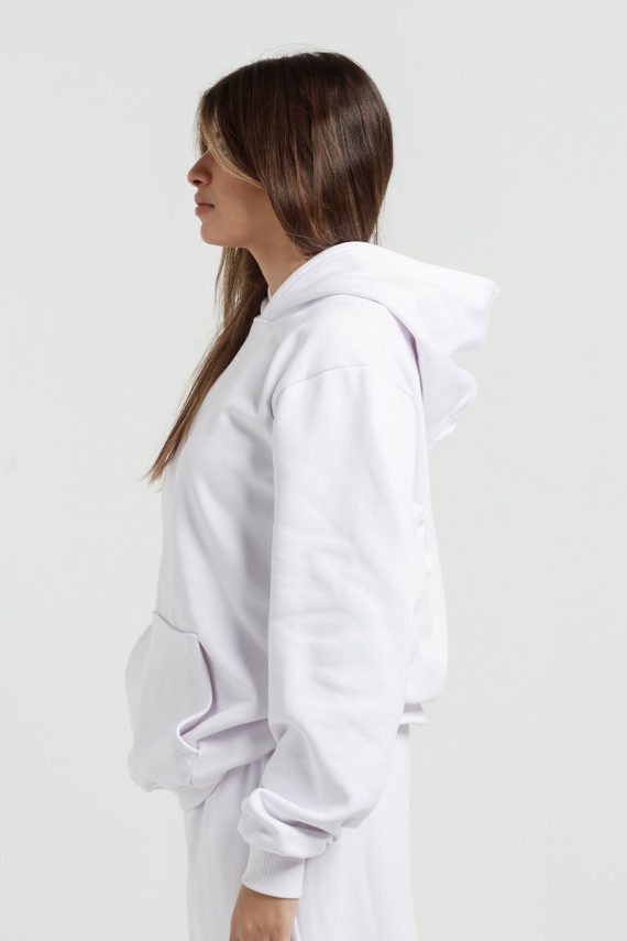 Printlet White Hoodie