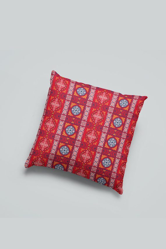 Red Islamic Pattern Cushion