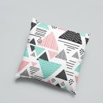 Geometric pattern cushion