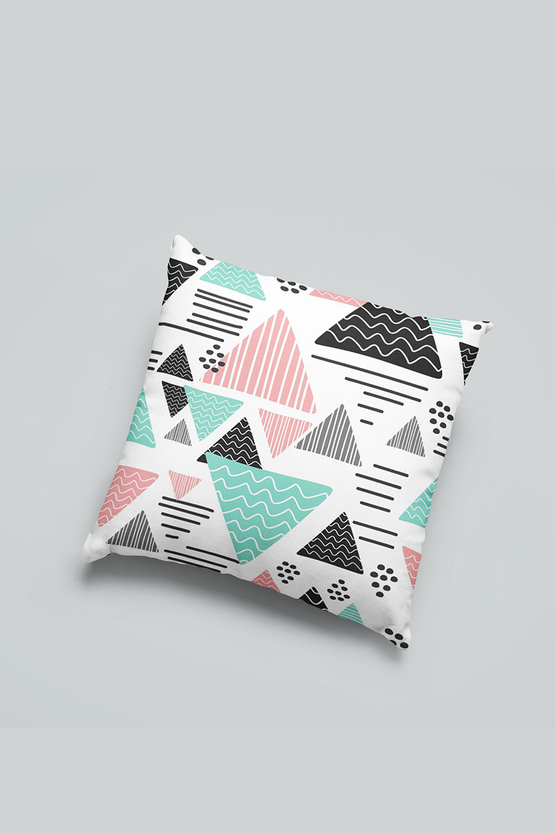 Geometric pattern cushion