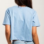 Printlet Customized cropped t-shirt baby blue back view