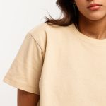 Printlet Customized cropped t-shirt Beige Close up