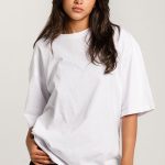 White Bersola Cotton Oversized T-Shirt front view