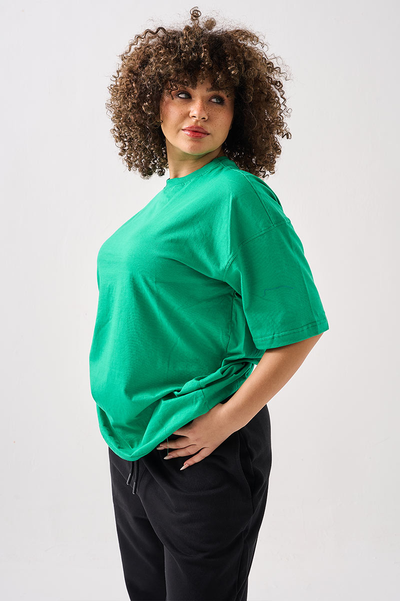 Printlet Green Oversized T-Shirt Light cotton