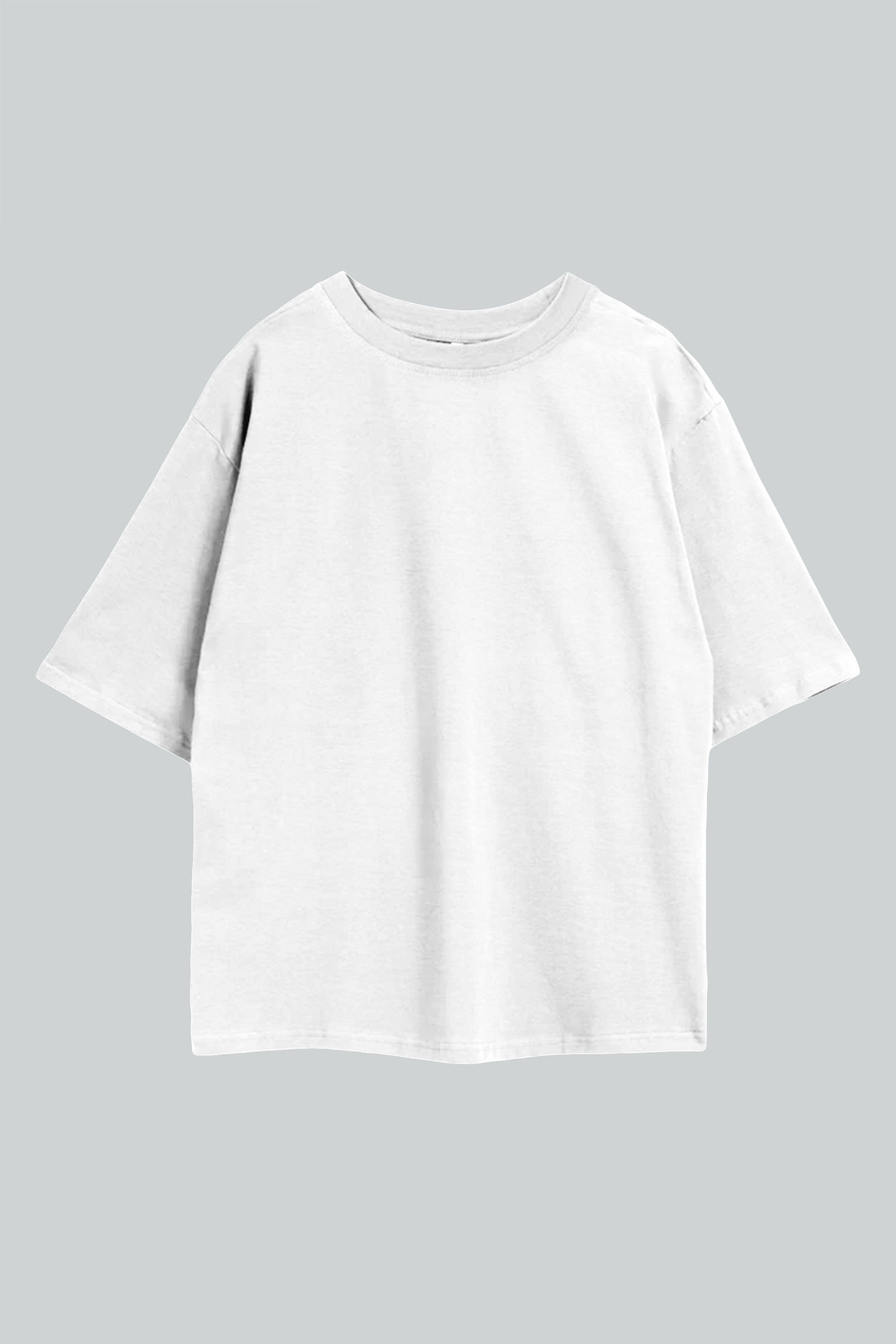 Basic White Oversize T-Shirt Front