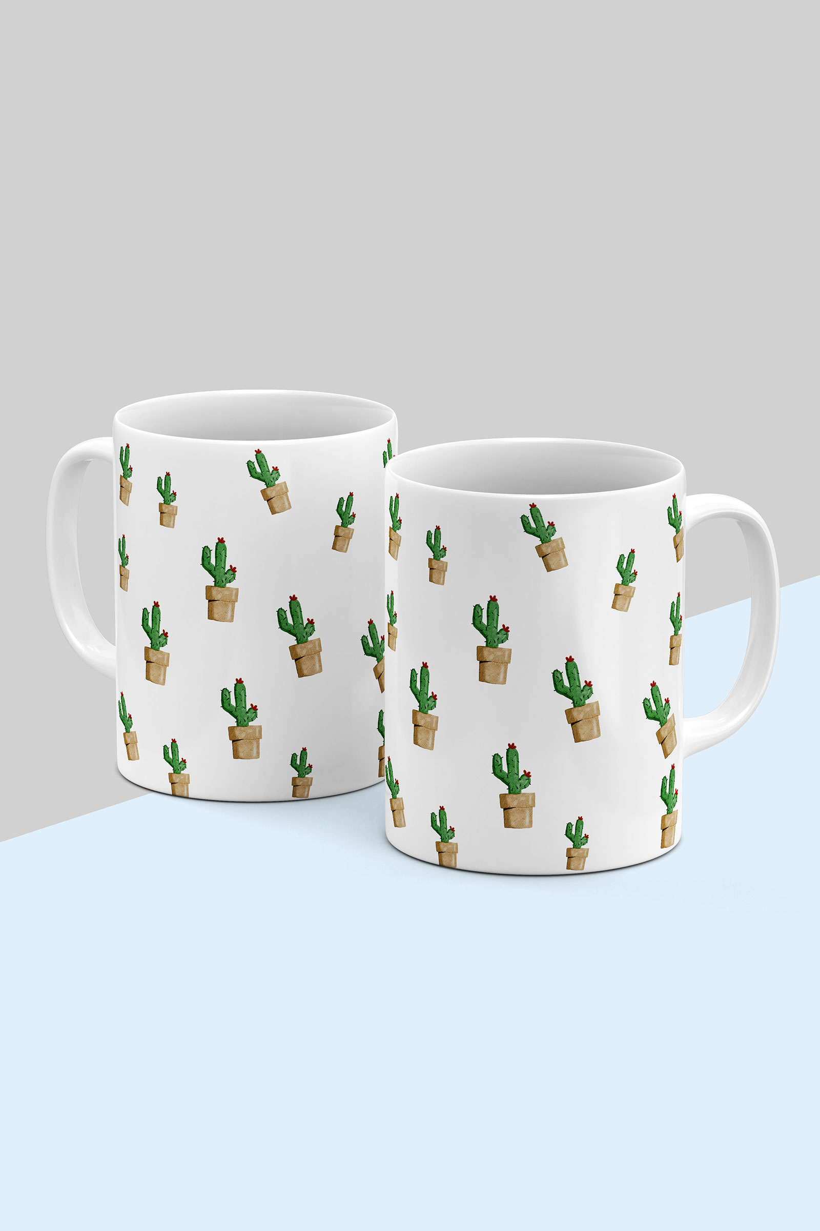 Overal printed mug Cactus Pattern