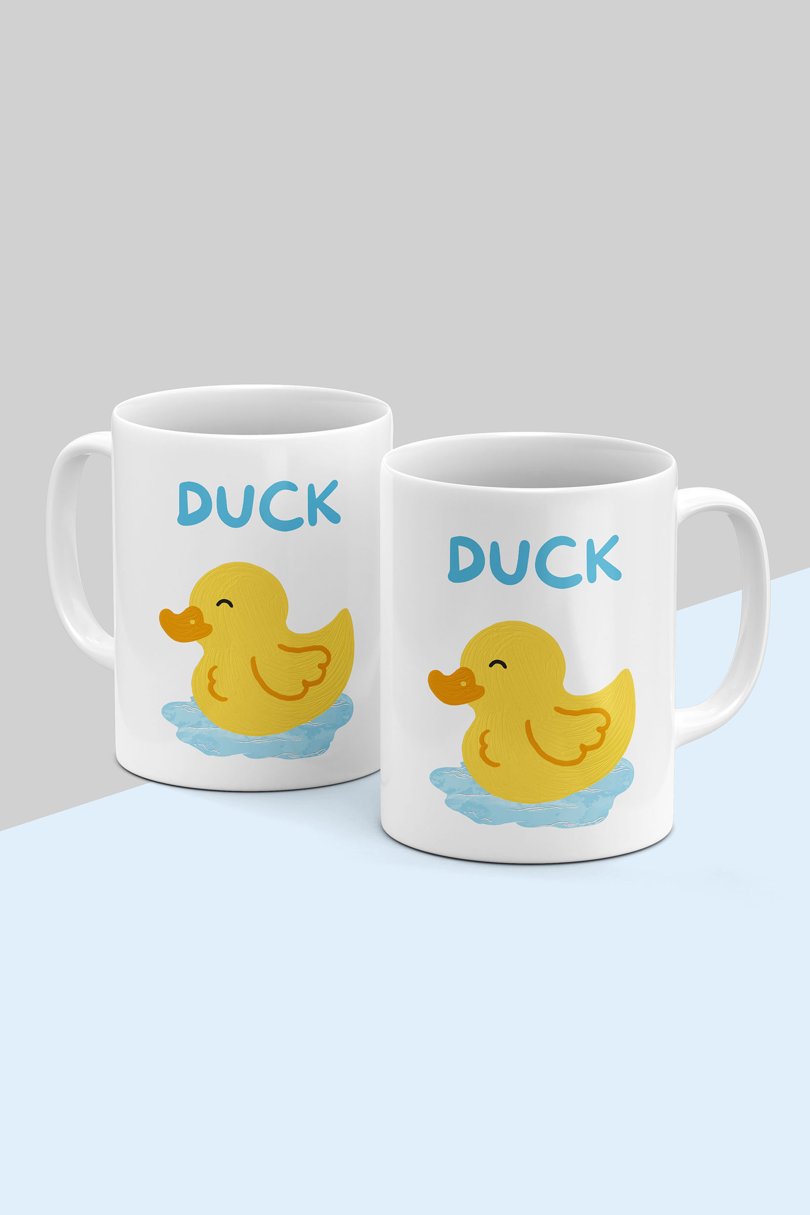 Floating duck White Mug