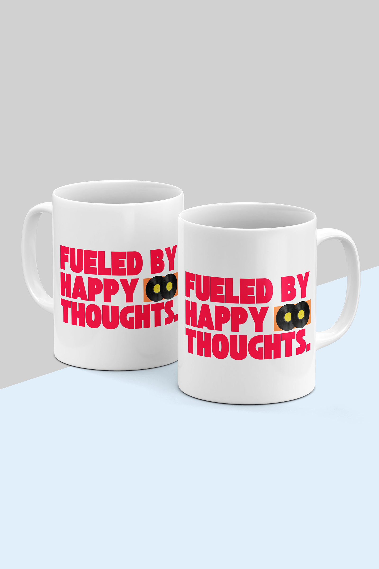Fueled by Happy Thoughts Mug