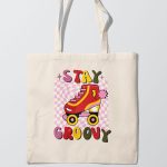 Stay Groovy Beige Tote bag