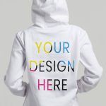 Custom White hoodie Print on demand