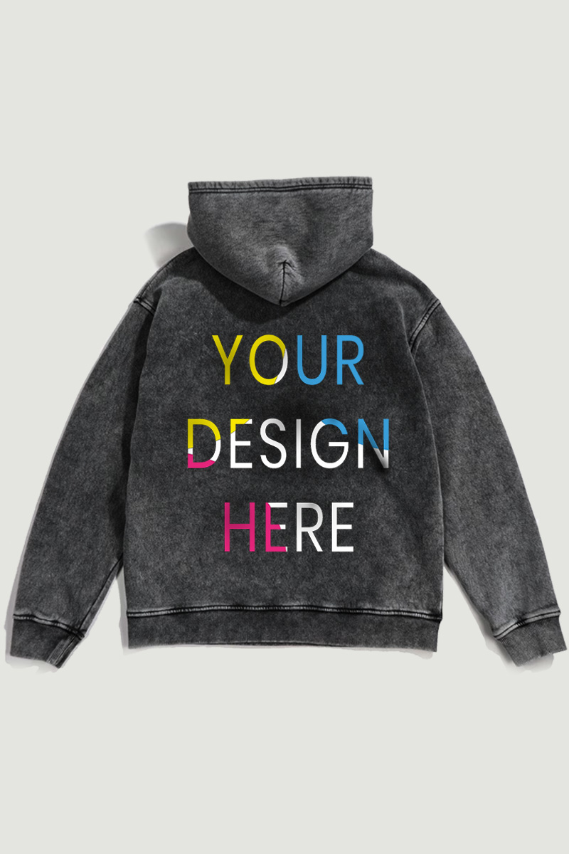 Printlet Acid Washed Hoodie, Print on demand and dropshipping in Egypt
