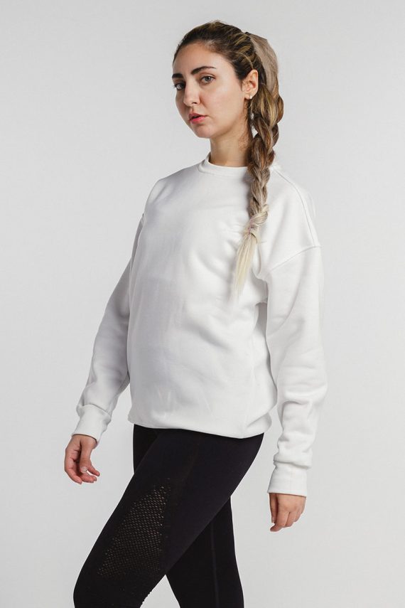 Printlet Oversized White Crewneck for Print on demand