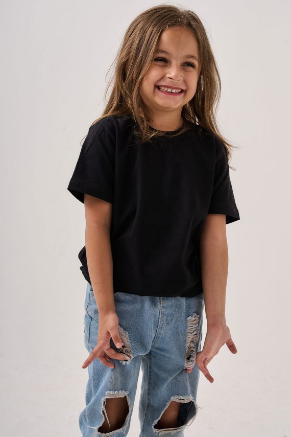 Printlet Kids Black T-Shirt for print on demand